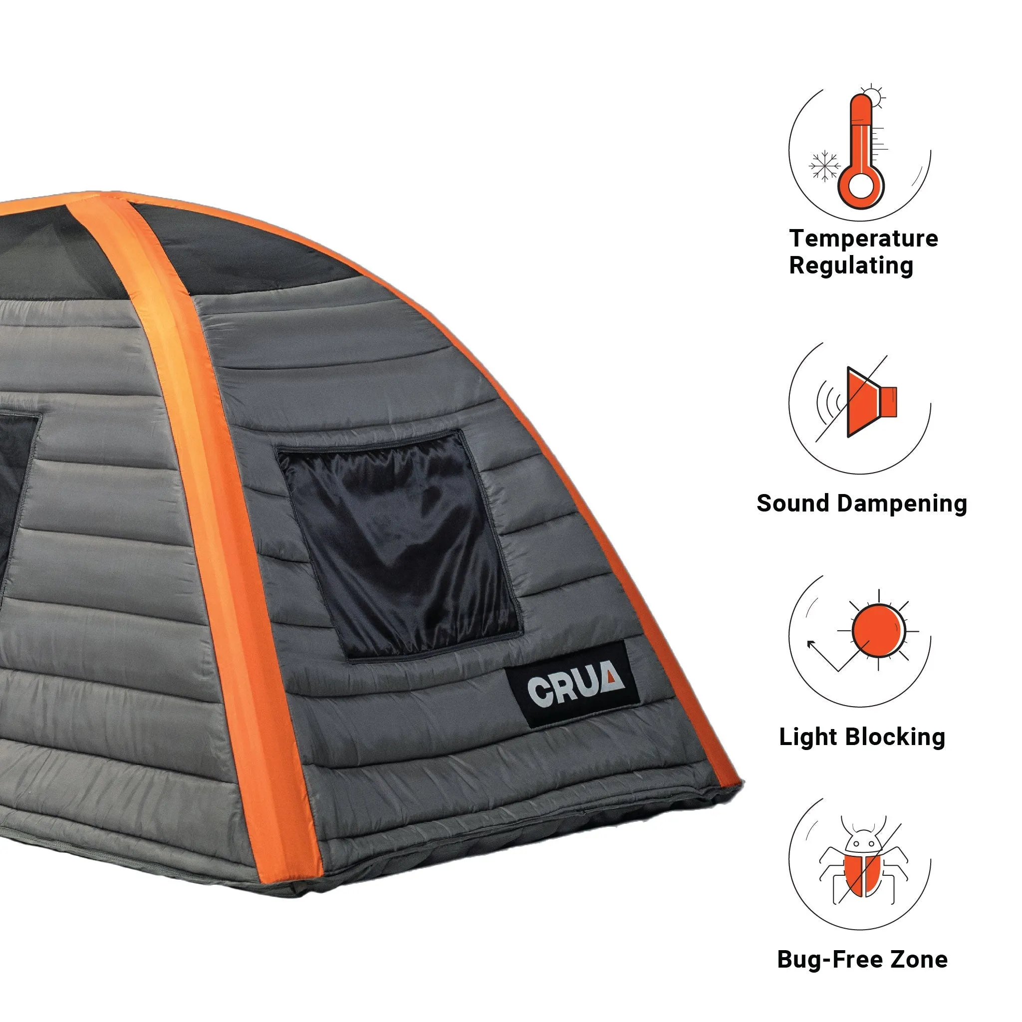 CULLA MAXX | 3 PERSON INSULATED INNER TENT WITH TEMPERATURE REGULATING, NOISE DAMPENING AND LIGHT BLOCKING FEATURES