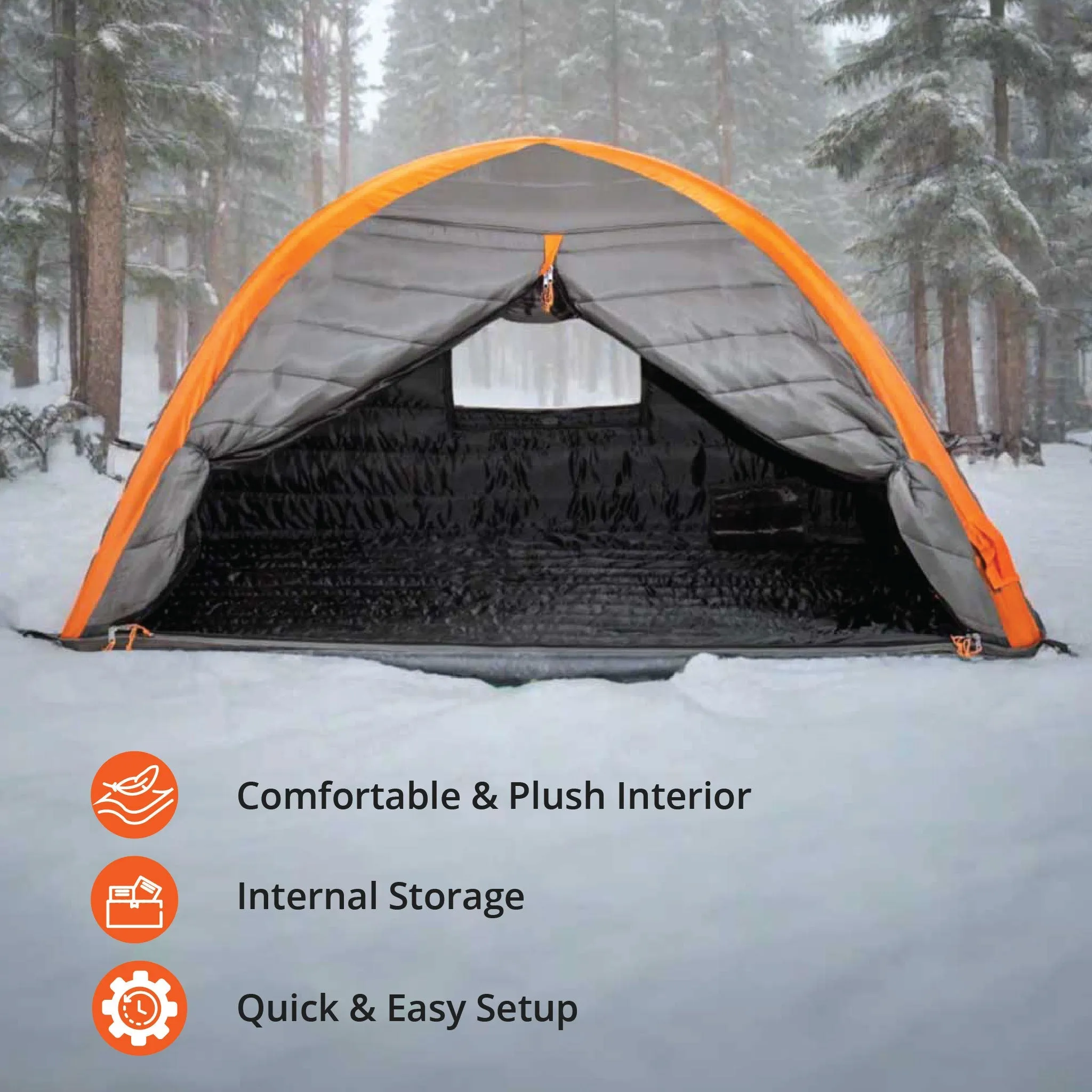 CULLA MAXX | 3 PERSON INSULATED INNER TENT WITH TEMPERATURE REGULATING, NOISE DAMPENING AND LIGHT BLOCKING FEATURES