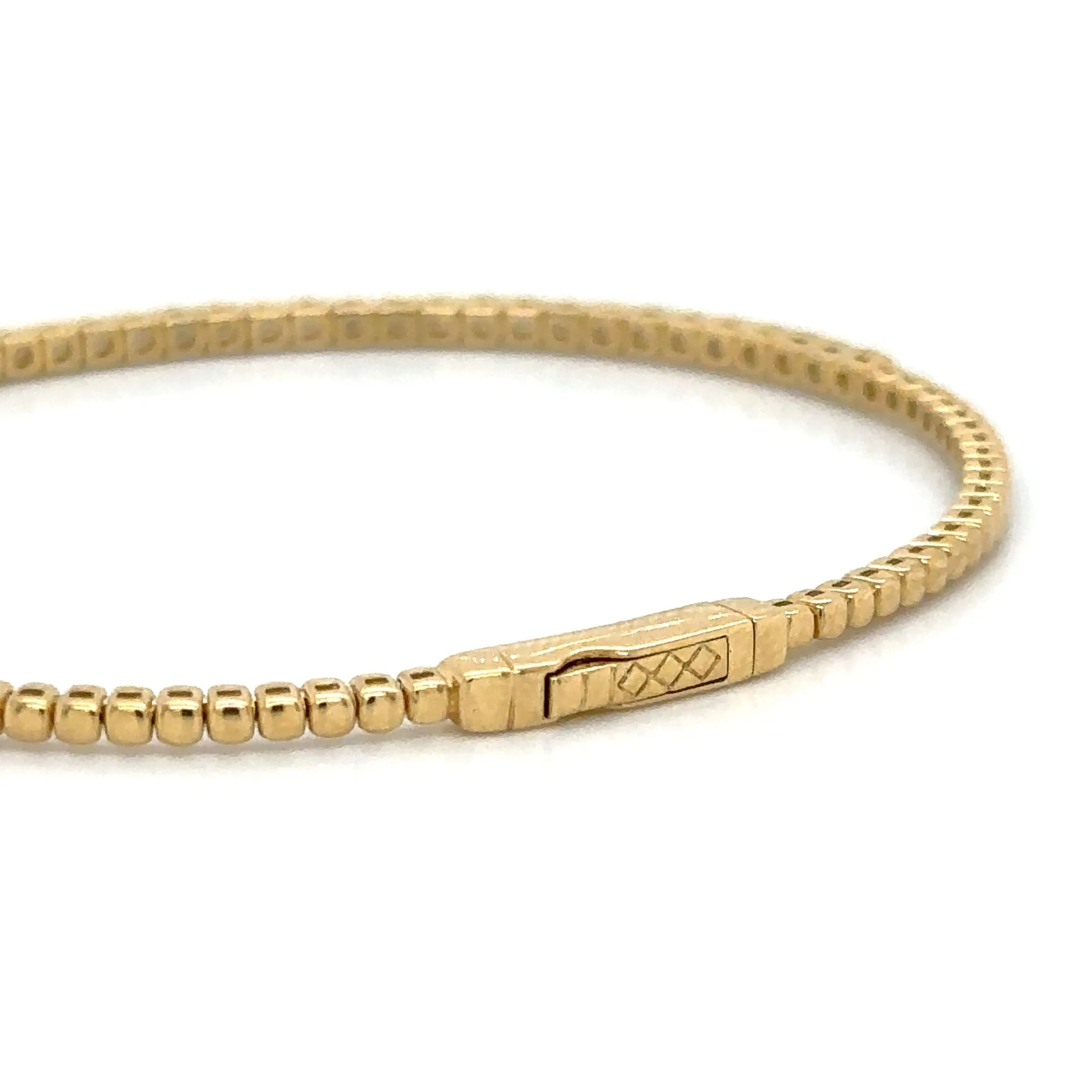 Diamond Semi Flexible Bangle Bracelet 1.14ct tw