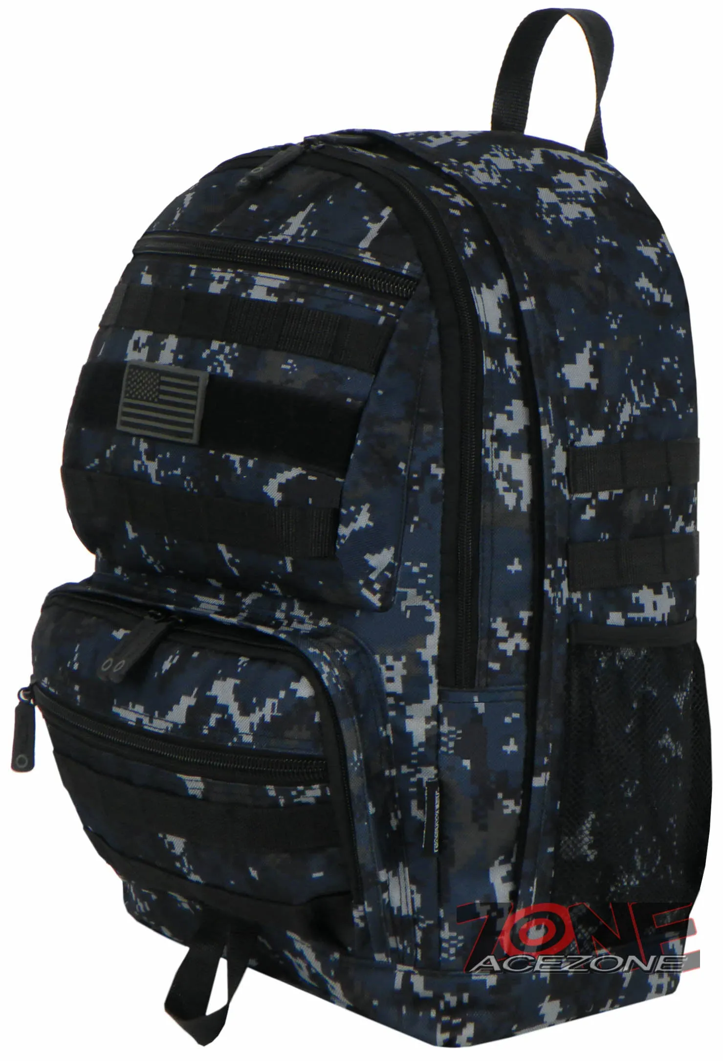 East West USA Tactical Molle Military Backpack Hiking Bag RTC509 NAVY ACU
