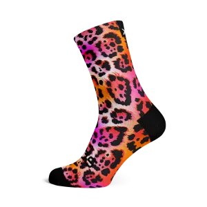 Electric Leopard Pink Socks