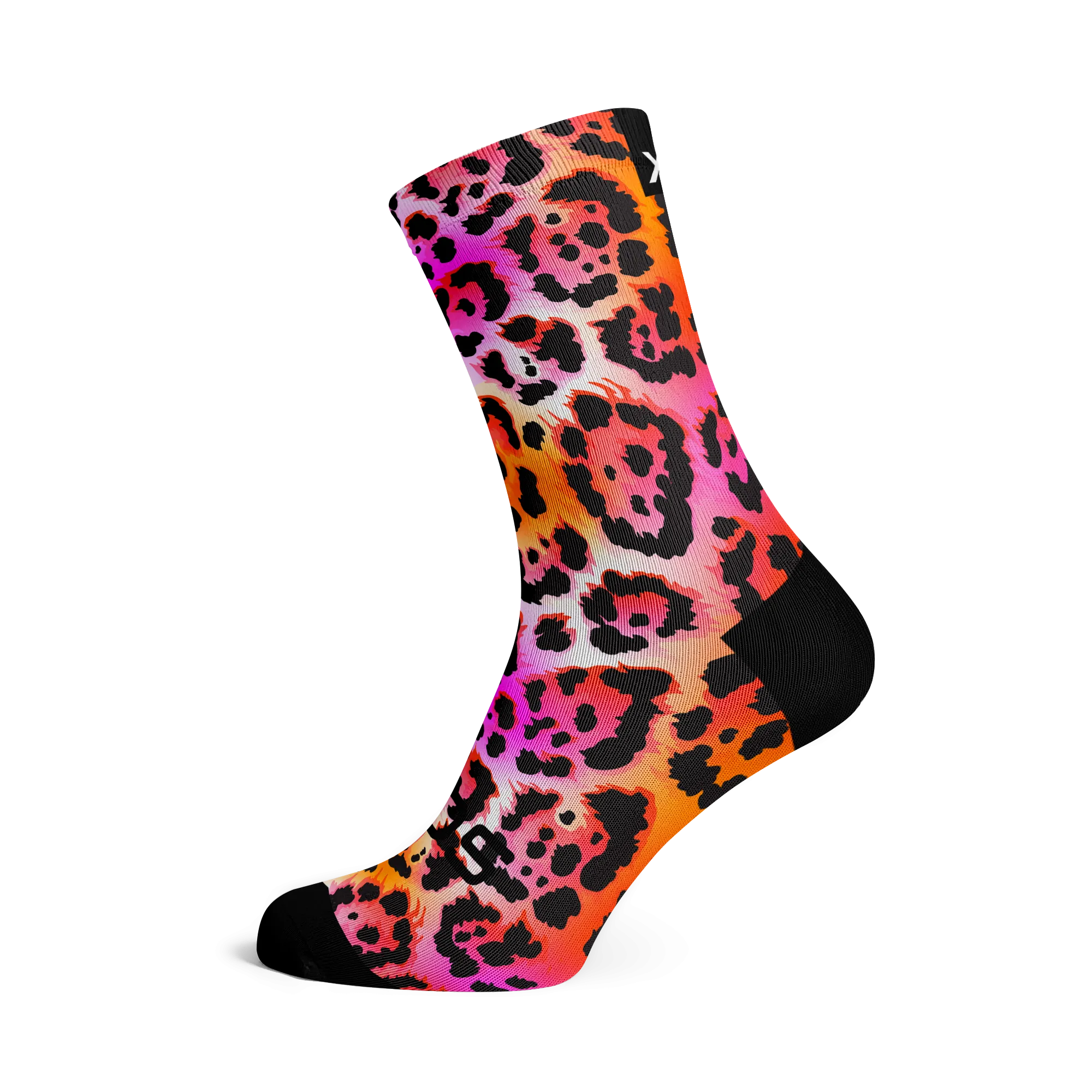 Electric Leopard Pink Socks