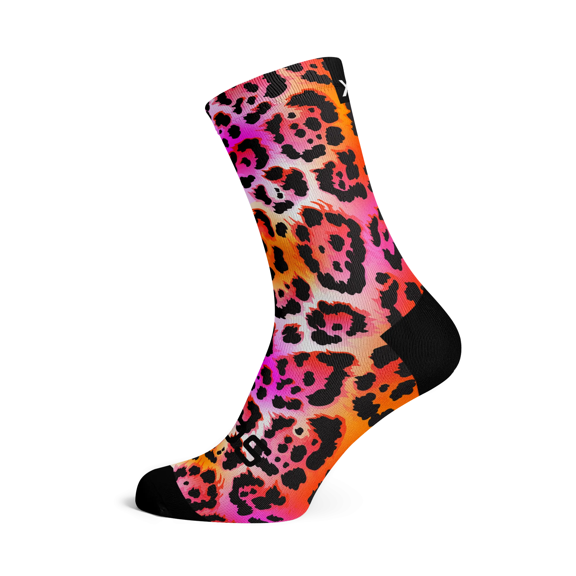 Electric Leopard Pink Socks