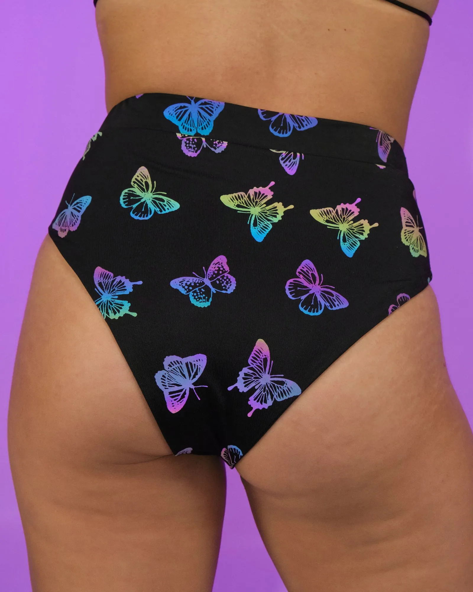 Flash Reflective Butterfly High-Cut Bottoms