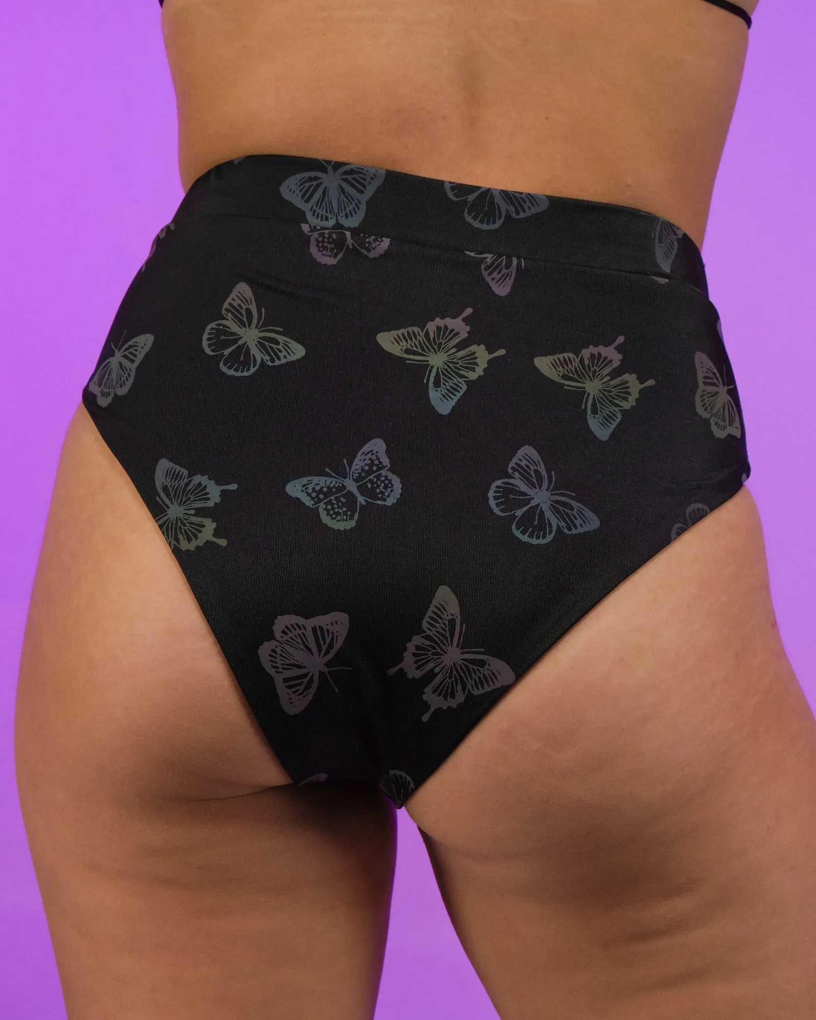 Flash Reflective Butterfly High-Cut Bottoms