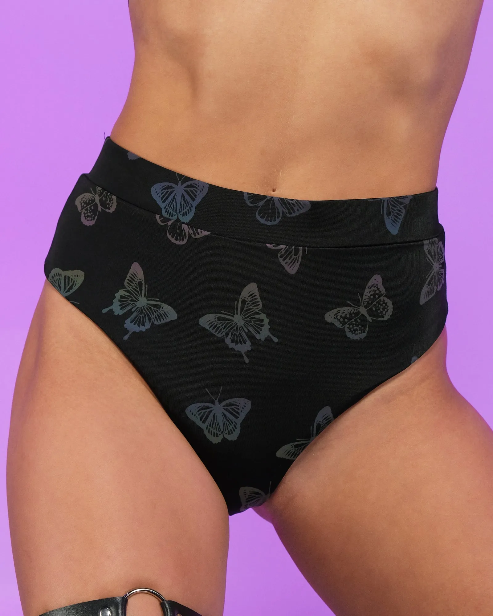 Flash Reflective Butterfly High-Cut Bottoms