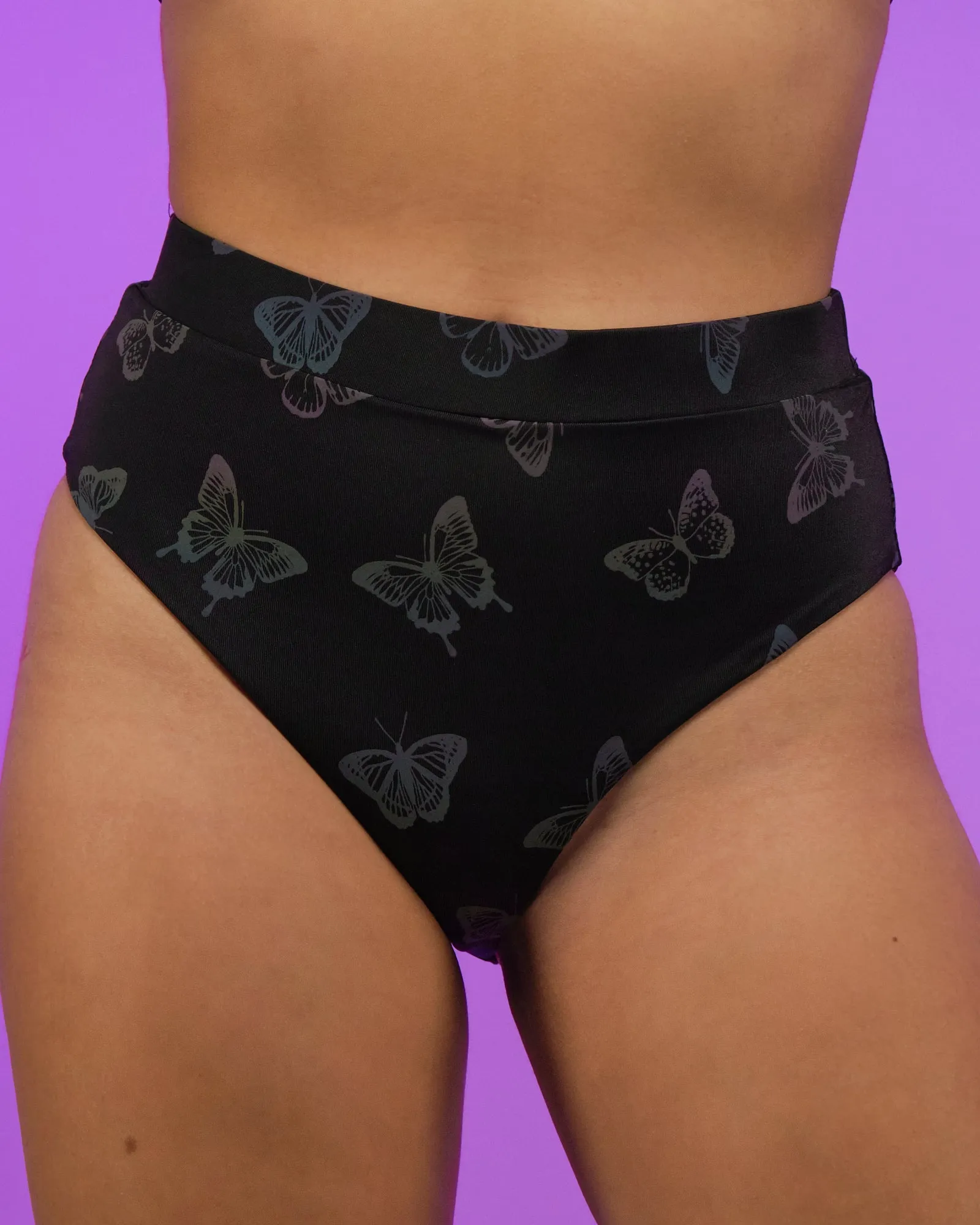 Flash Reflective Butterfly High-Cut Bottoms