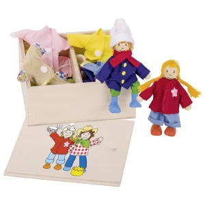 Flexible Puppets - Birte and Ben Dress-up Box Wooden Toys