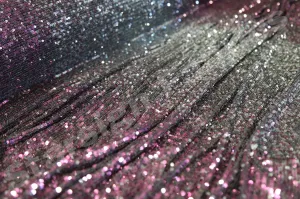 Flexible Sequin Embroidered Ombre Fabric Skin Powder