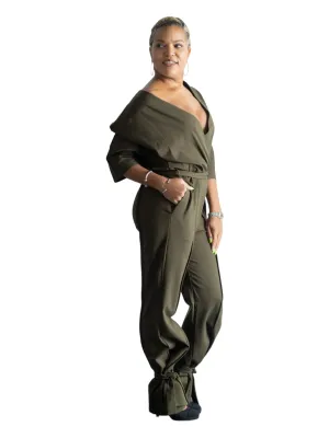 Gail - Kimono Jumper - OLIVE - TN - 117