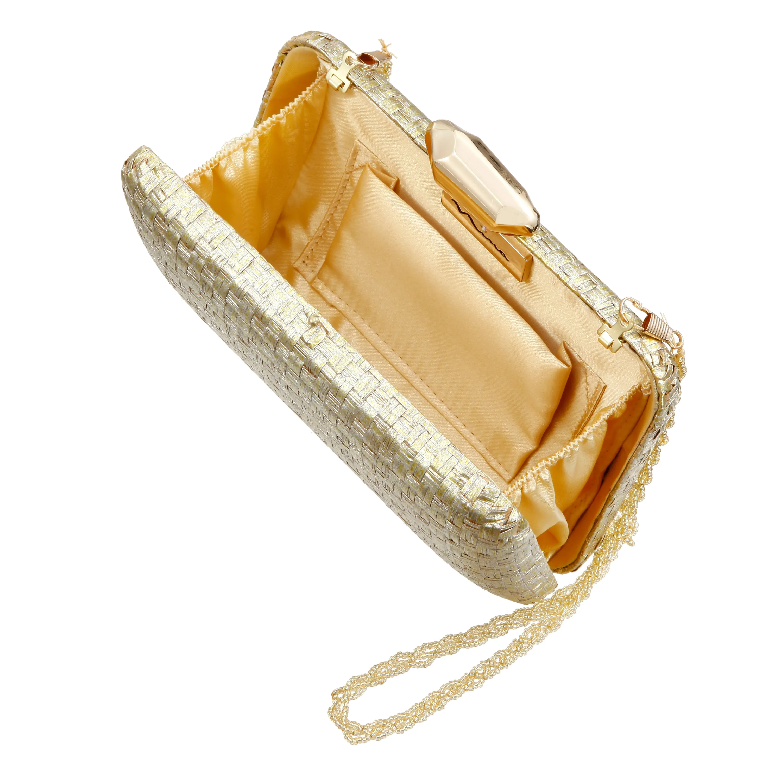 GRAMERCY-GOLD METALLIC WOVEN