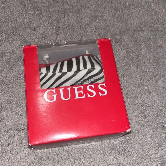 Guess Zebra infant baby shoes booties ballerina new