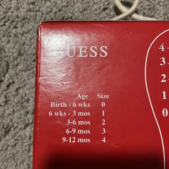 Guess Zebra infant baby shoes booties ballerina new