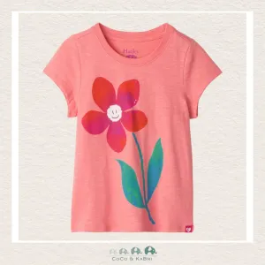 Haltey Girls: Pink Daisy Graphic Tee