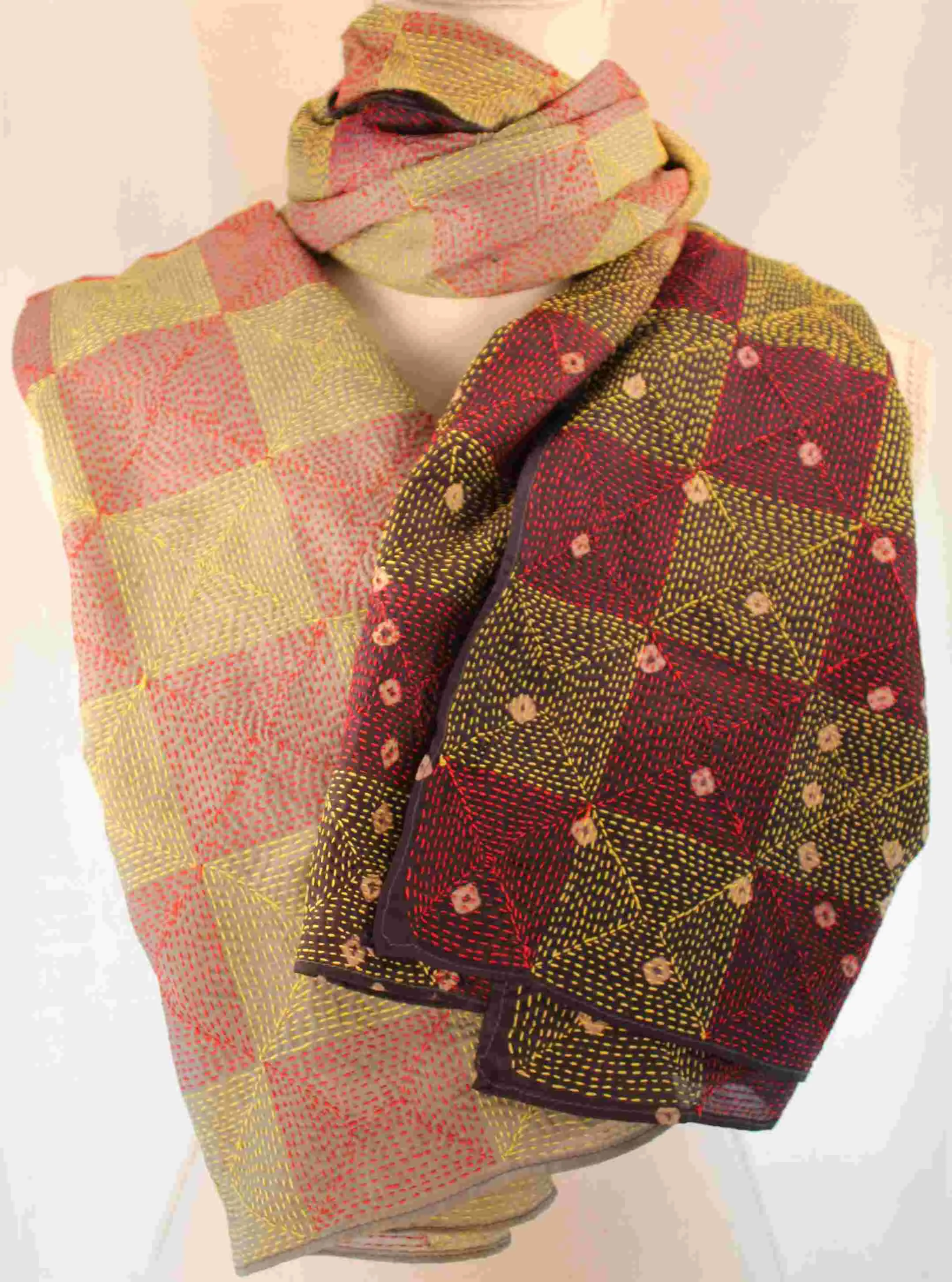 Hand-stitched Silk Scarf