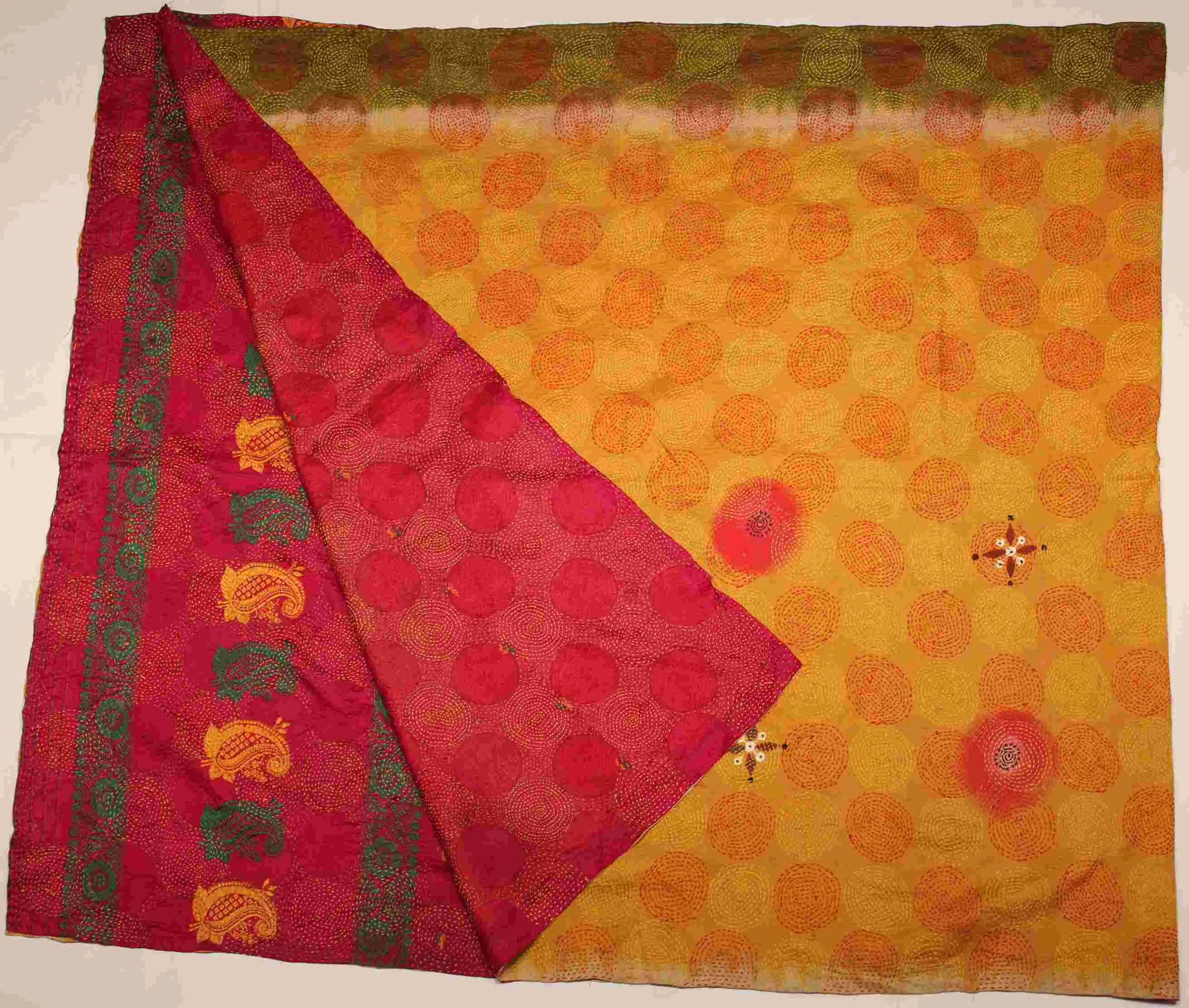 Hand-stitched Silk Throw