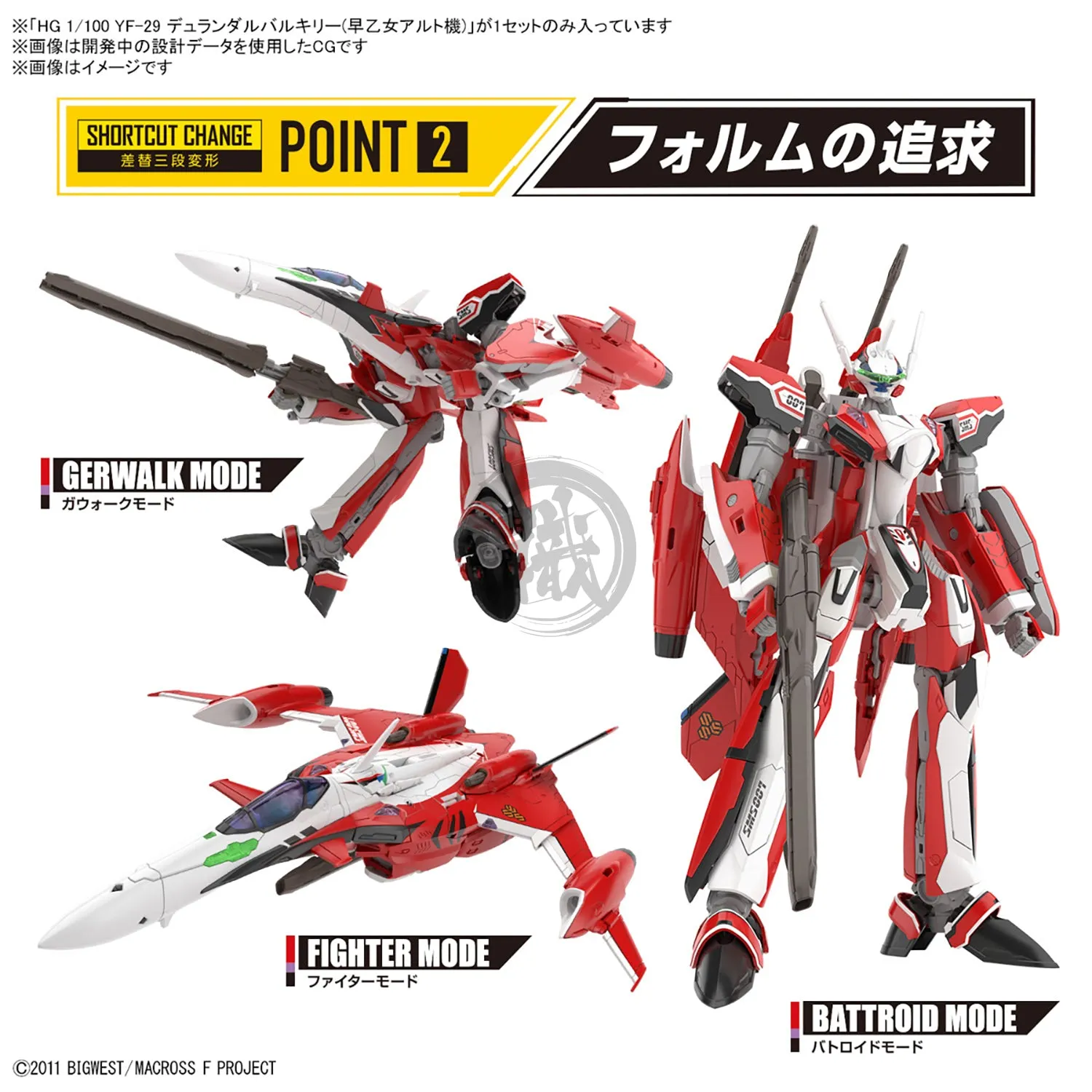 HG YF-29 Durandal Valkyrie [Saotome Alto Custom]