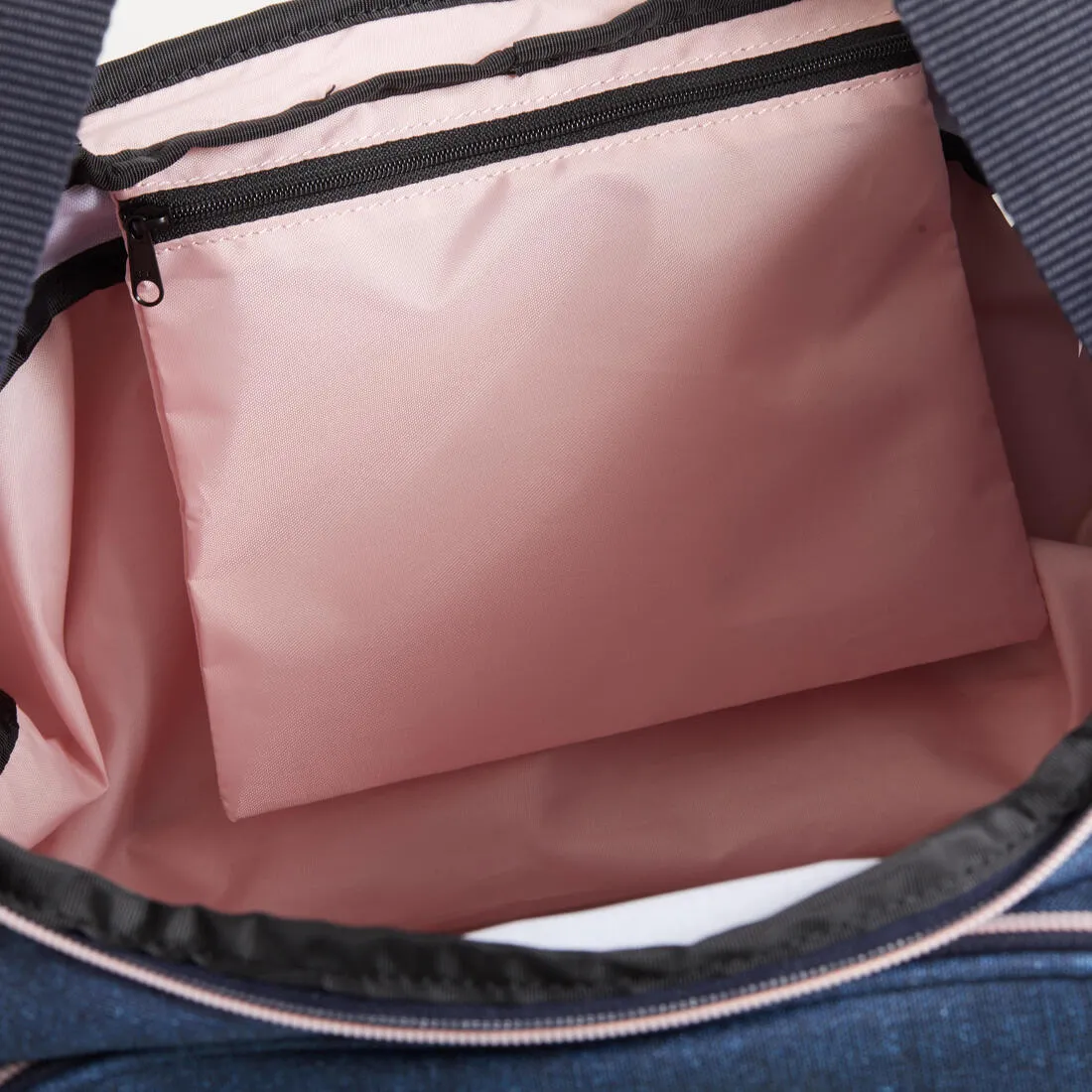 Horse Riding Equipment Bag Duffle 55 Litres - Dark Blue/Pink.