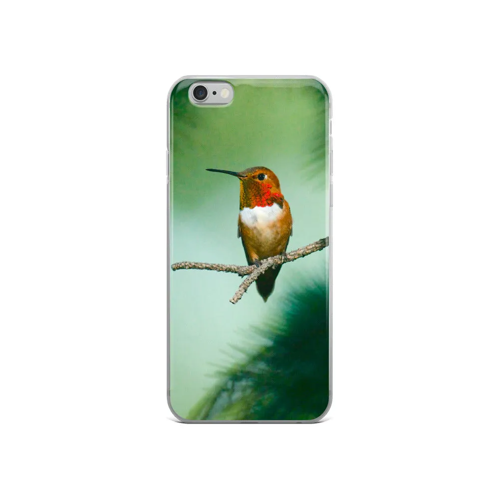 iPhone Case with Rufous Hummingbird