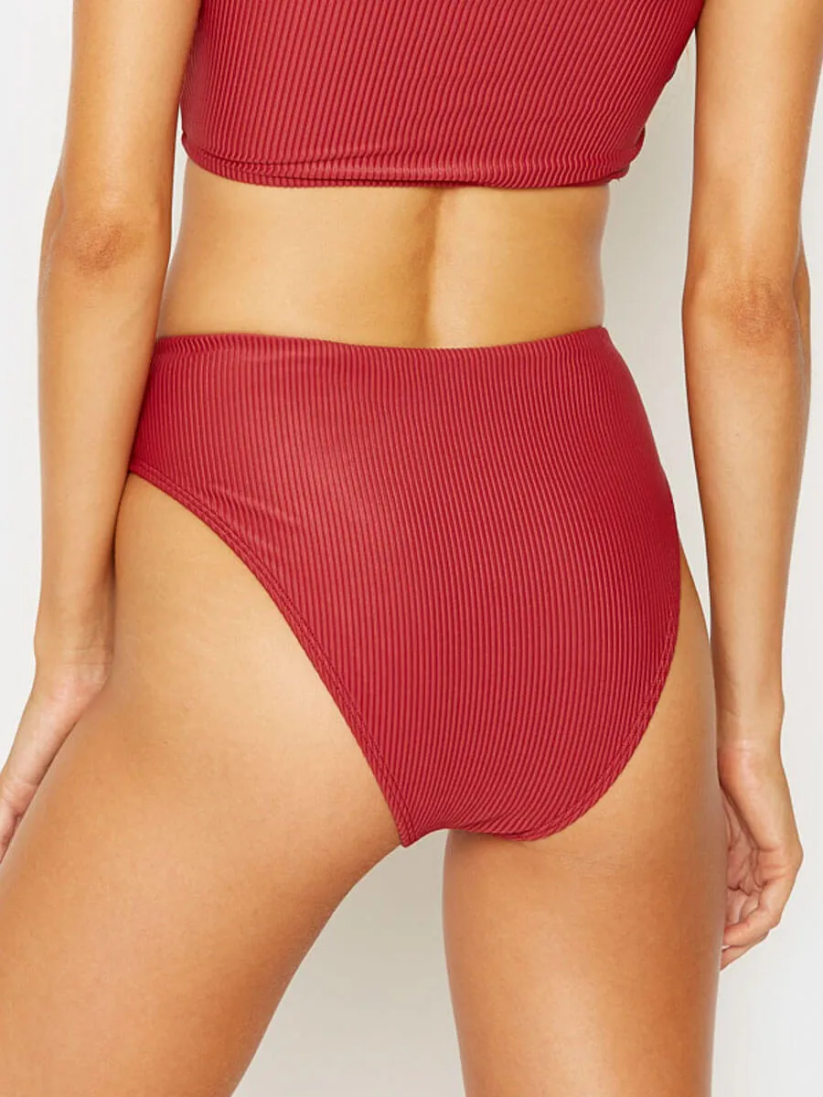 Jenna High Waist Bottom Cabernet