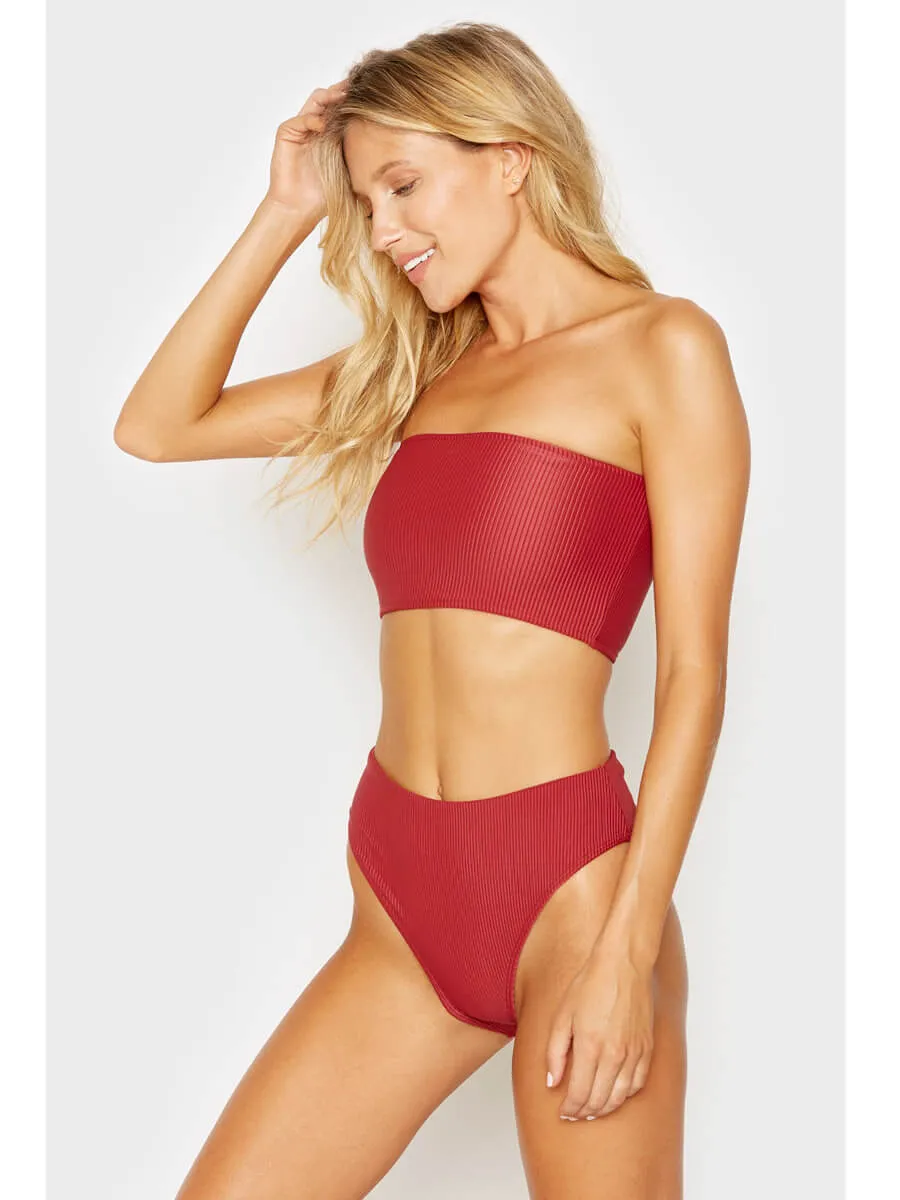 Jenna High Waist Bottom Cabernet