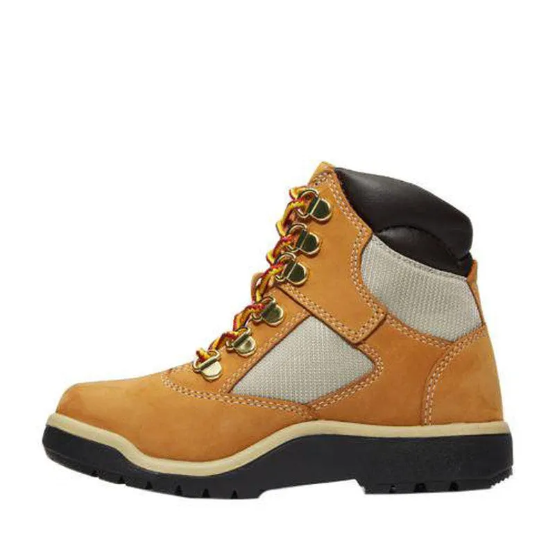 Junior's Timberland 6-Inch Field Boots, Wheat