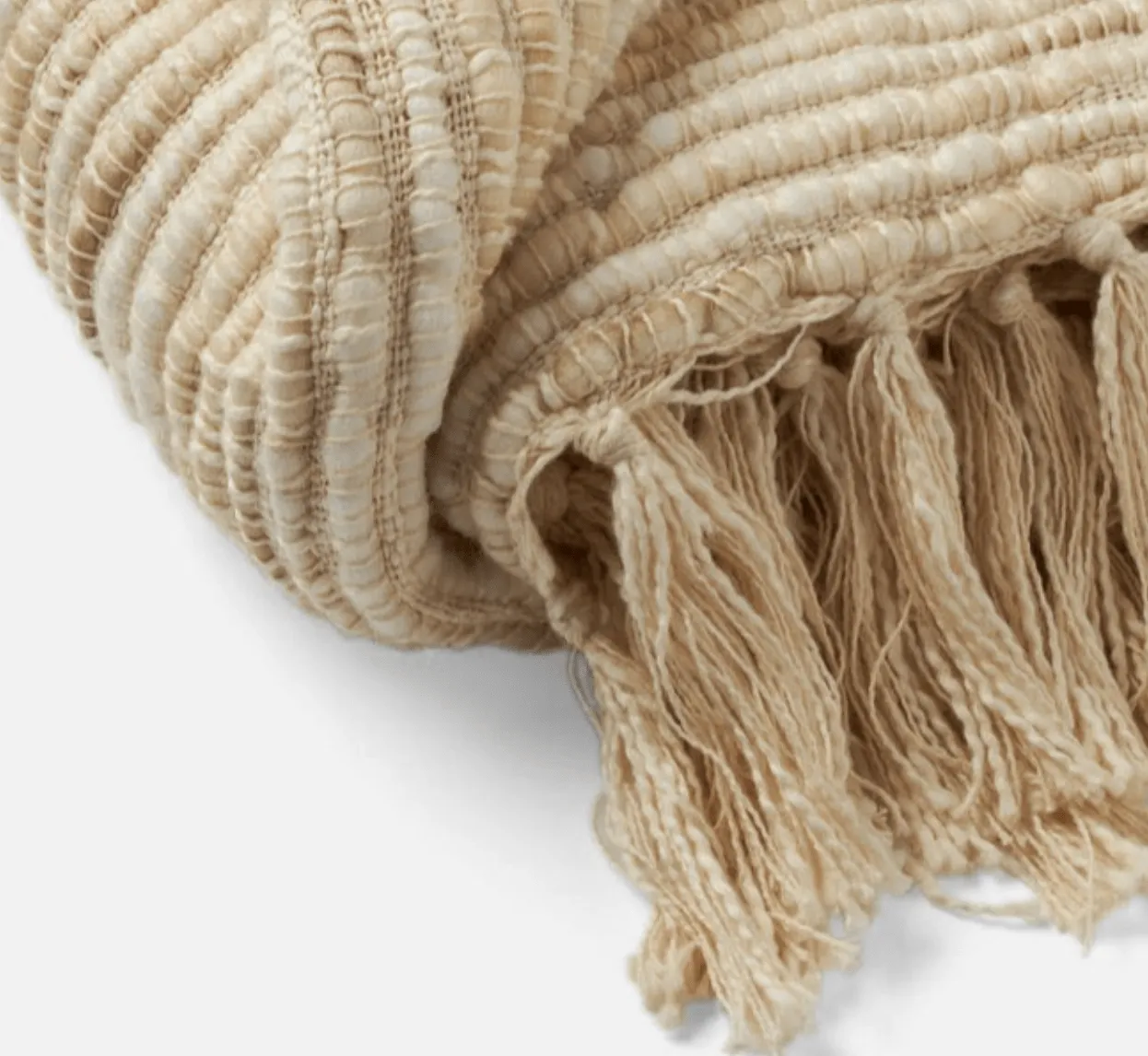Juno Woven Throw - Natural