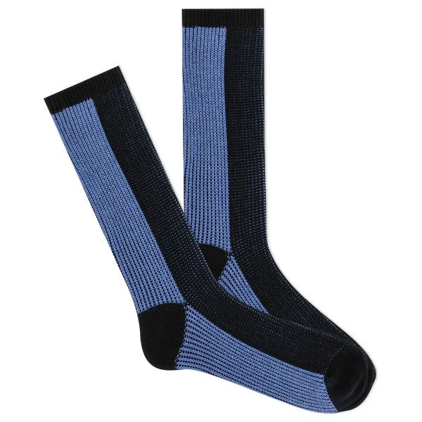 K.Bell Men's Ultra Soft Color Block Boot Crew Socks