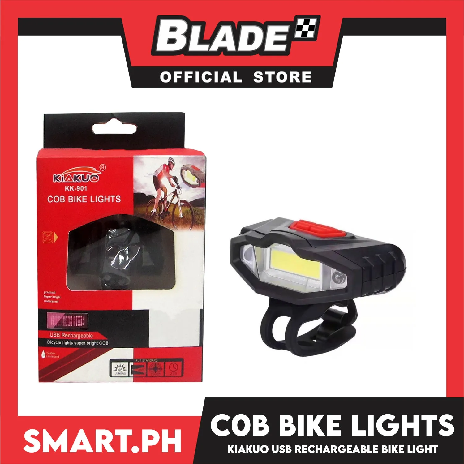 Kiakuo Bicycle COB Safety LED KK-901