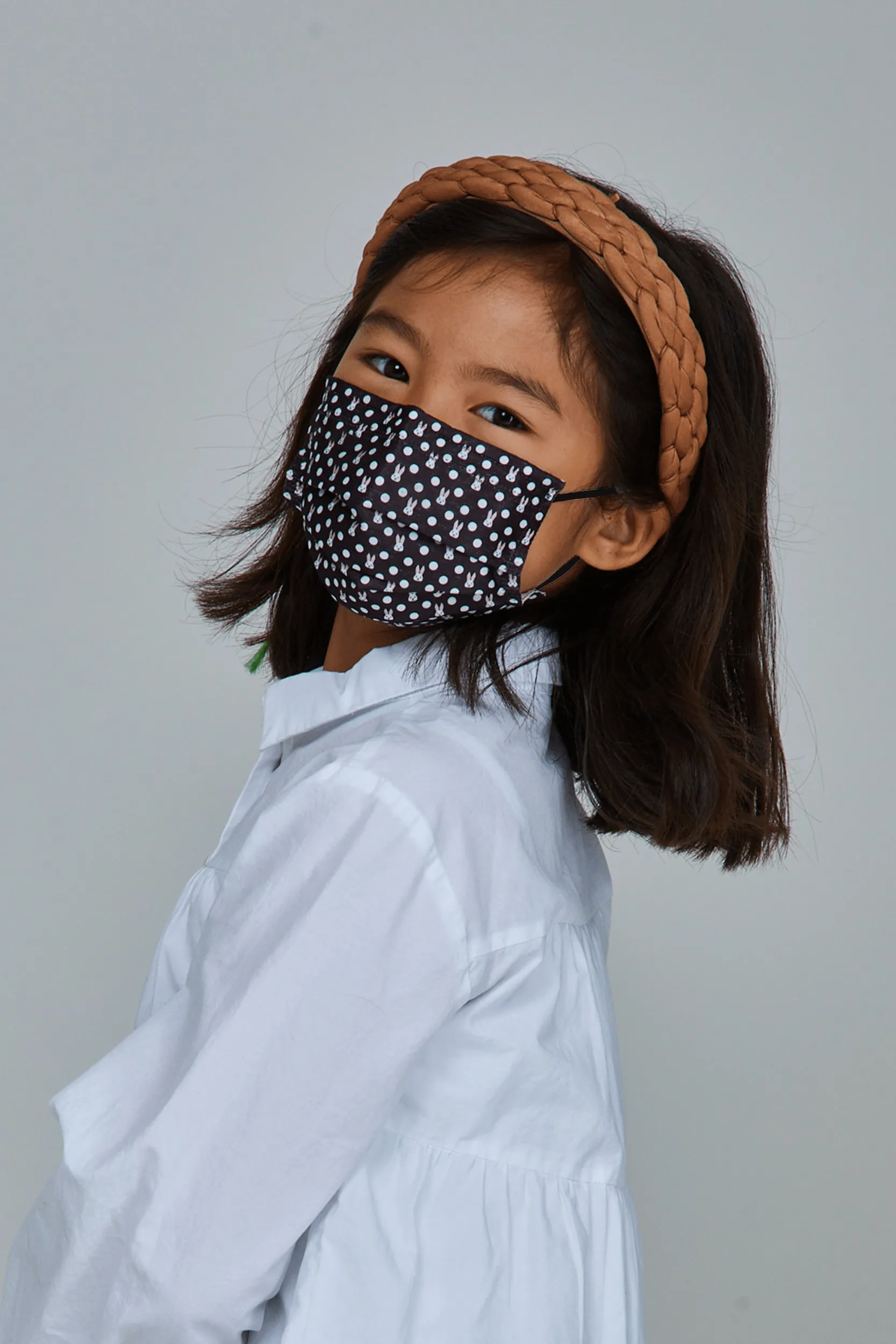 Kids - Polka Bunny Face Masks