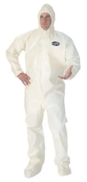 Kimberly-Clark Professional HAZARDGARD COVERALL WH 3XL REFLEX DSGN, 45666