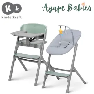 KinderKraft High Chair Livy w/Calmee 2 in 1 - Green