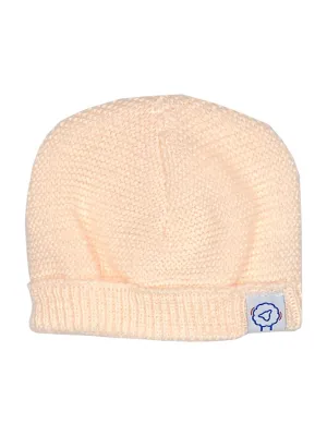 Knitted Hat, Peach Pink