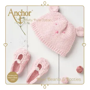 Knitting Kit Amigurumi Baby Hat & Shoes | Pure Cotton | Medium Skilled