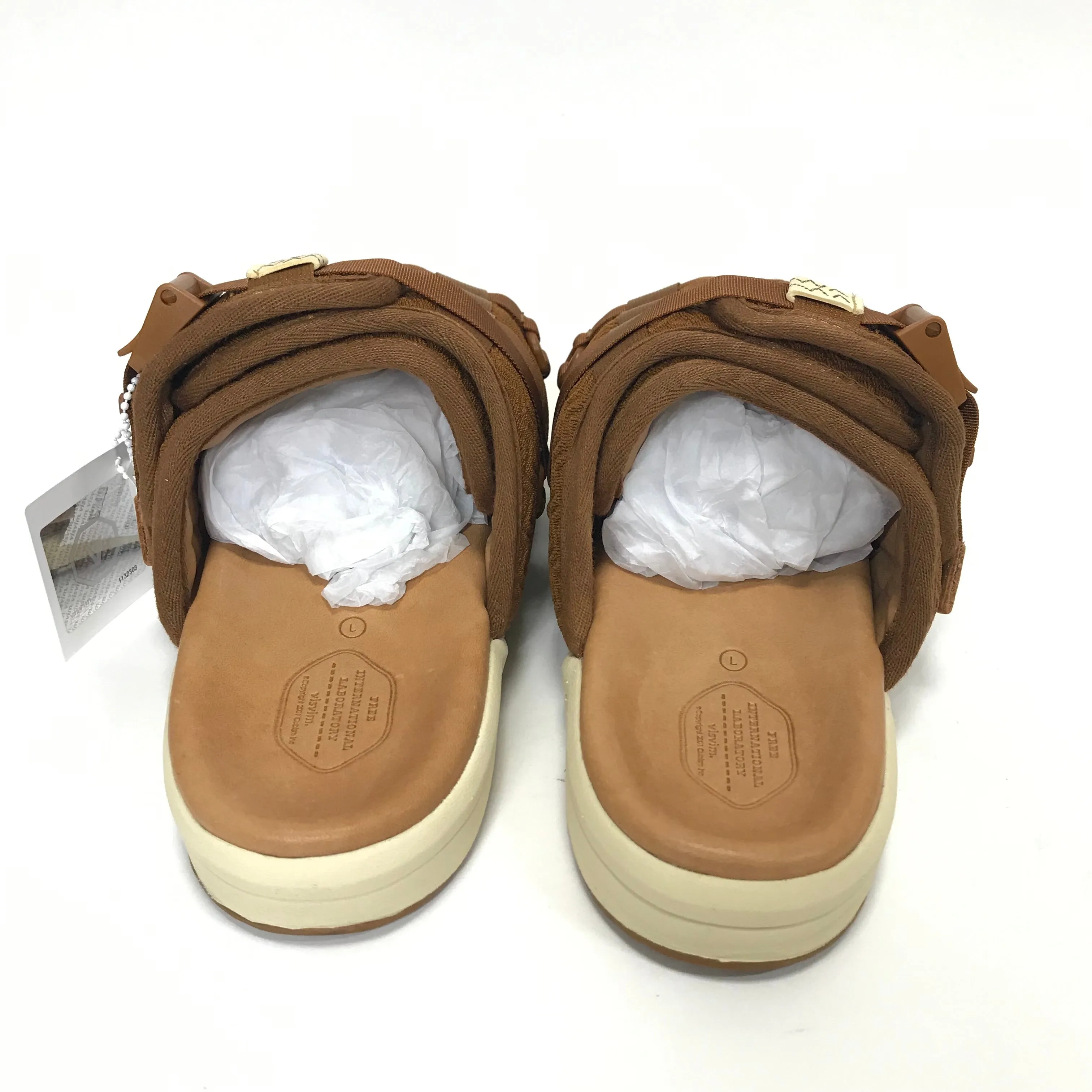 [L] DS! Visvim Christo Sandals Light Brown