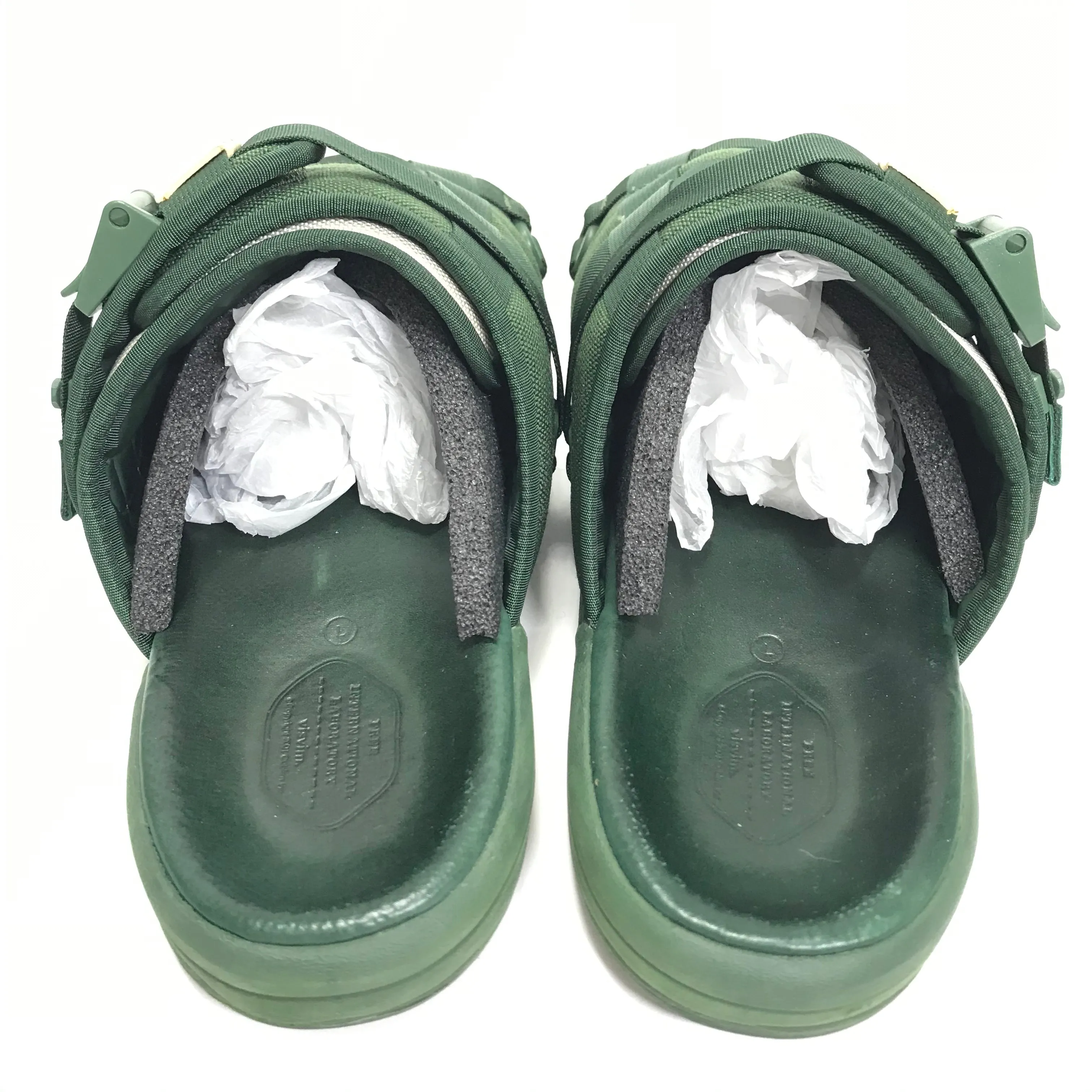 [L] Visvim Christo Sandals Two Tone Green