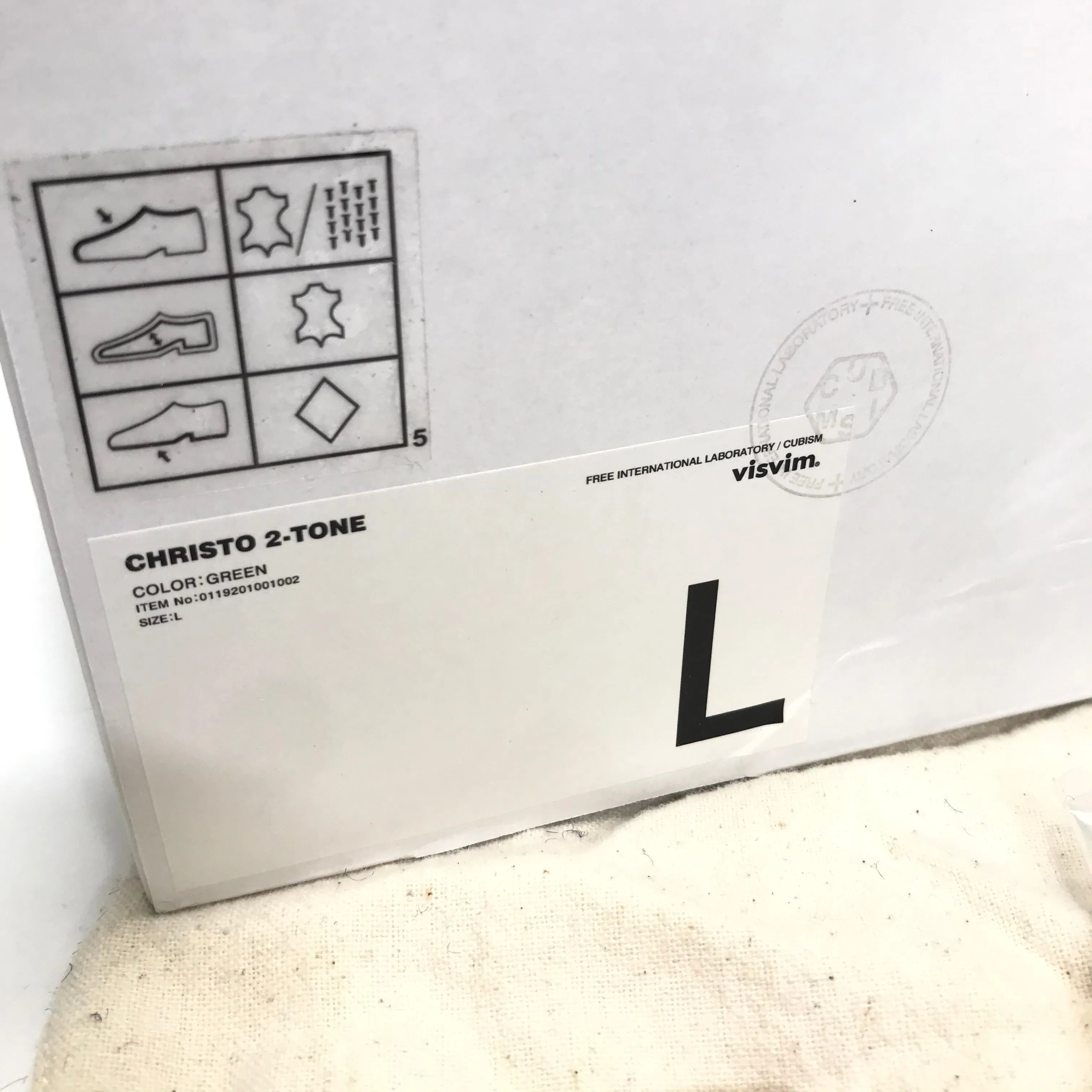 [L] Visvim Christo Sandals Two Tone Green