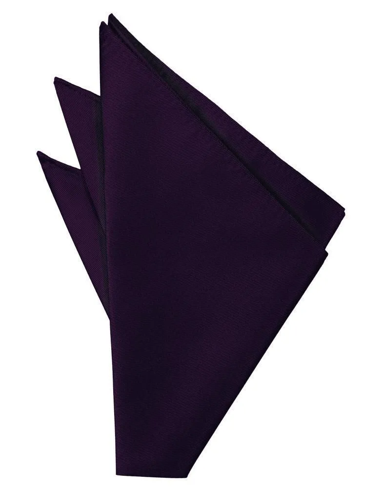 Lapis Solid Twill Pocket Square
