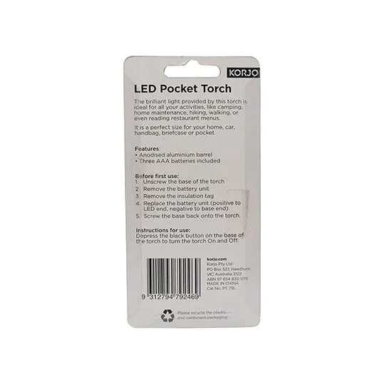 LED Pocket Torch (Silver)