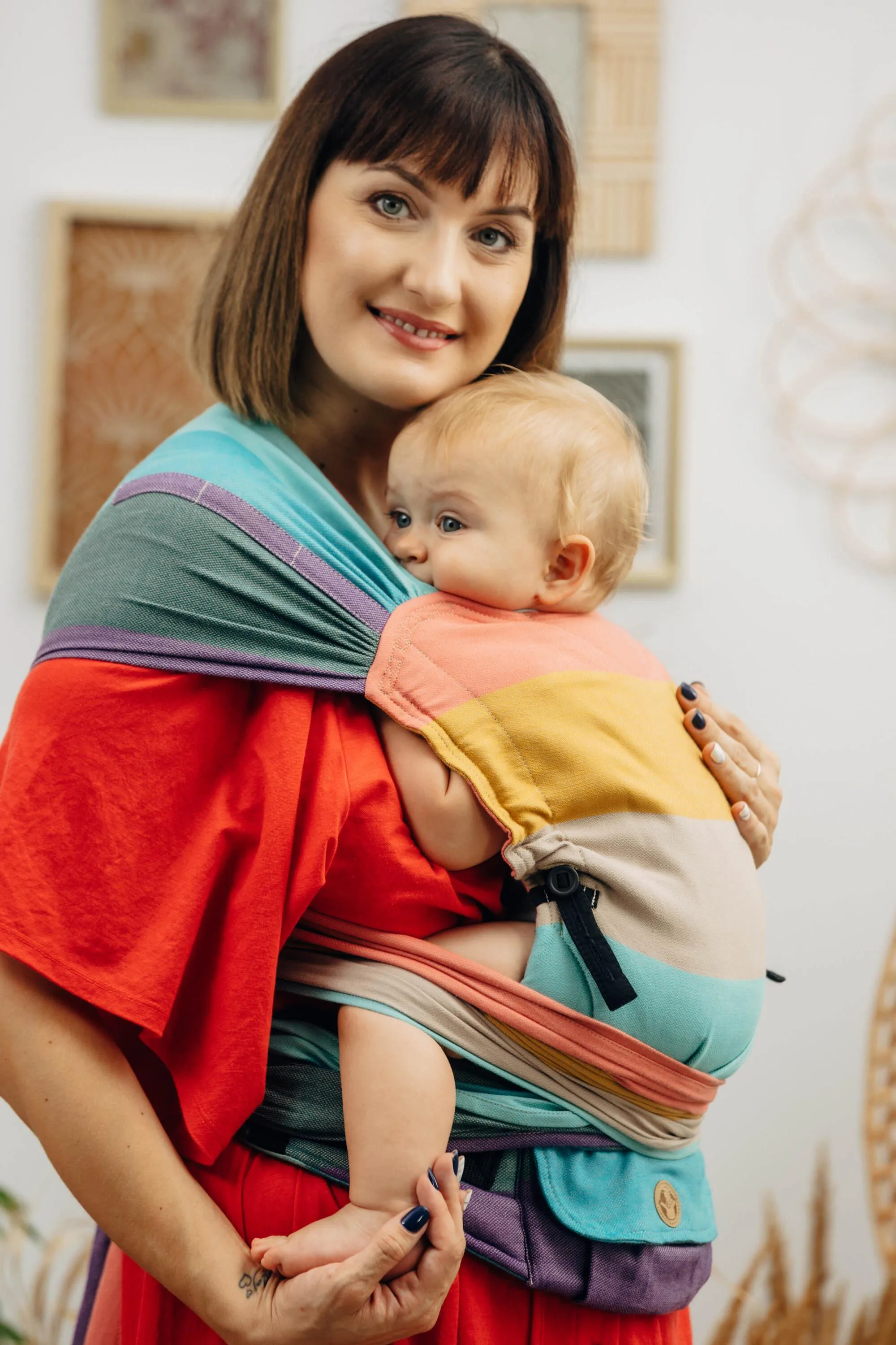LennyLamb Hybrid Half Buckle Carrier Pastels