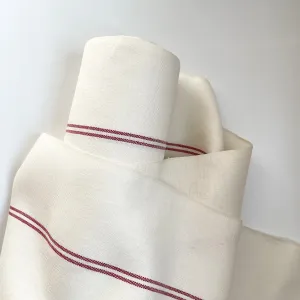 Linnet Linen Towel Cloth - Red Stripes on White