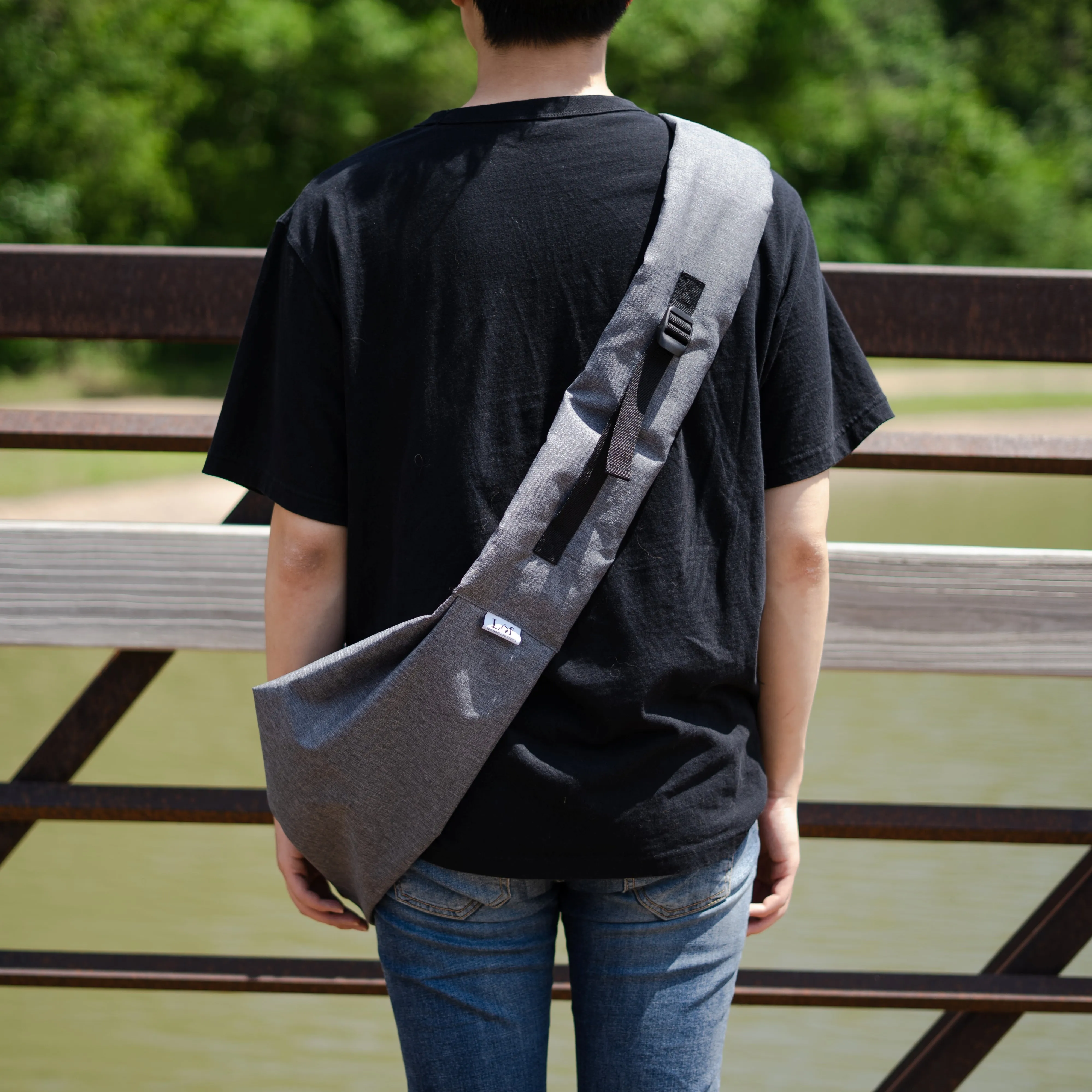 Lof Mesh Pet Sling Bag - Comfortable & Hands-Free Travel for Small Dogs and Cats