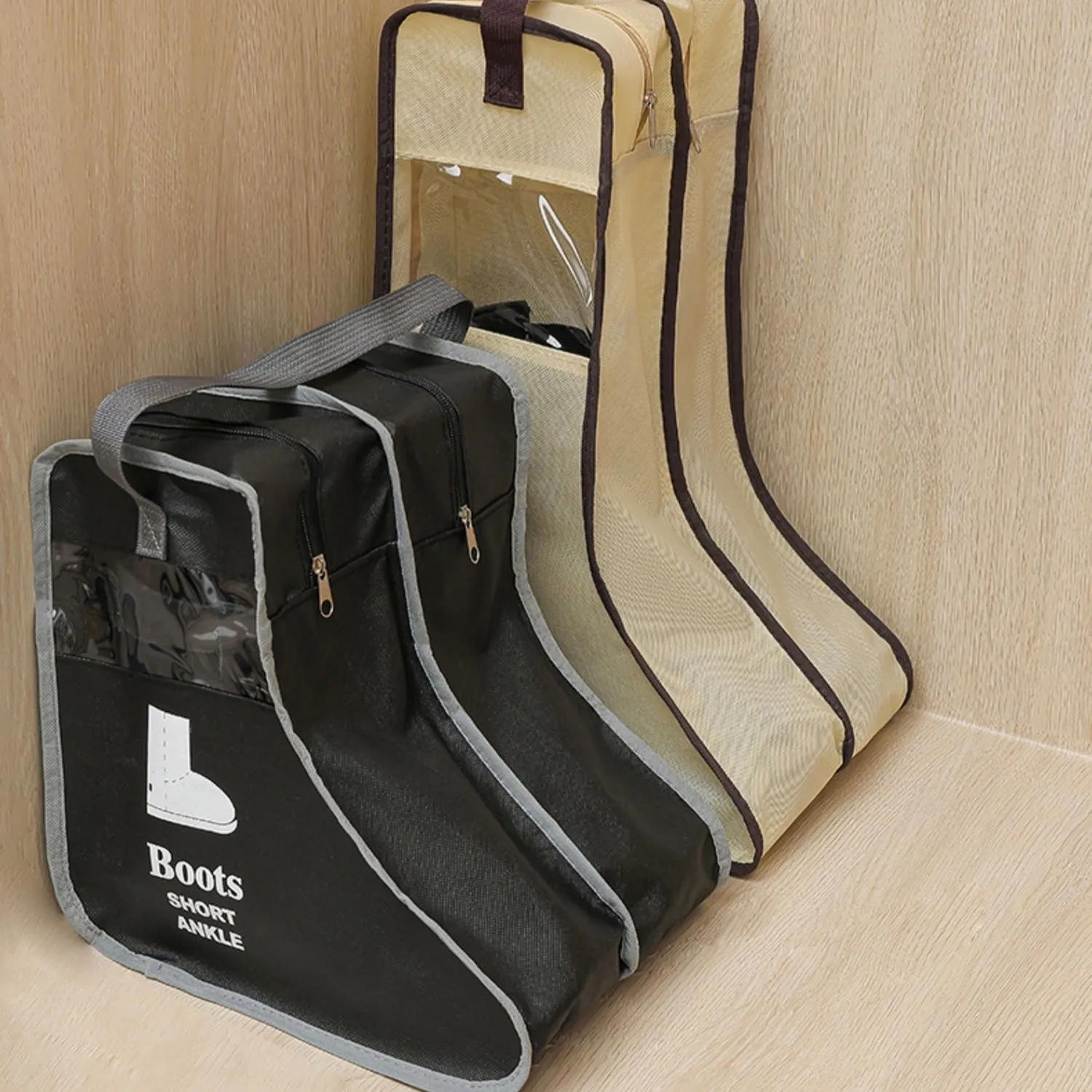 Long Ankle Boots Leather Shoes Storage Bag Organizer