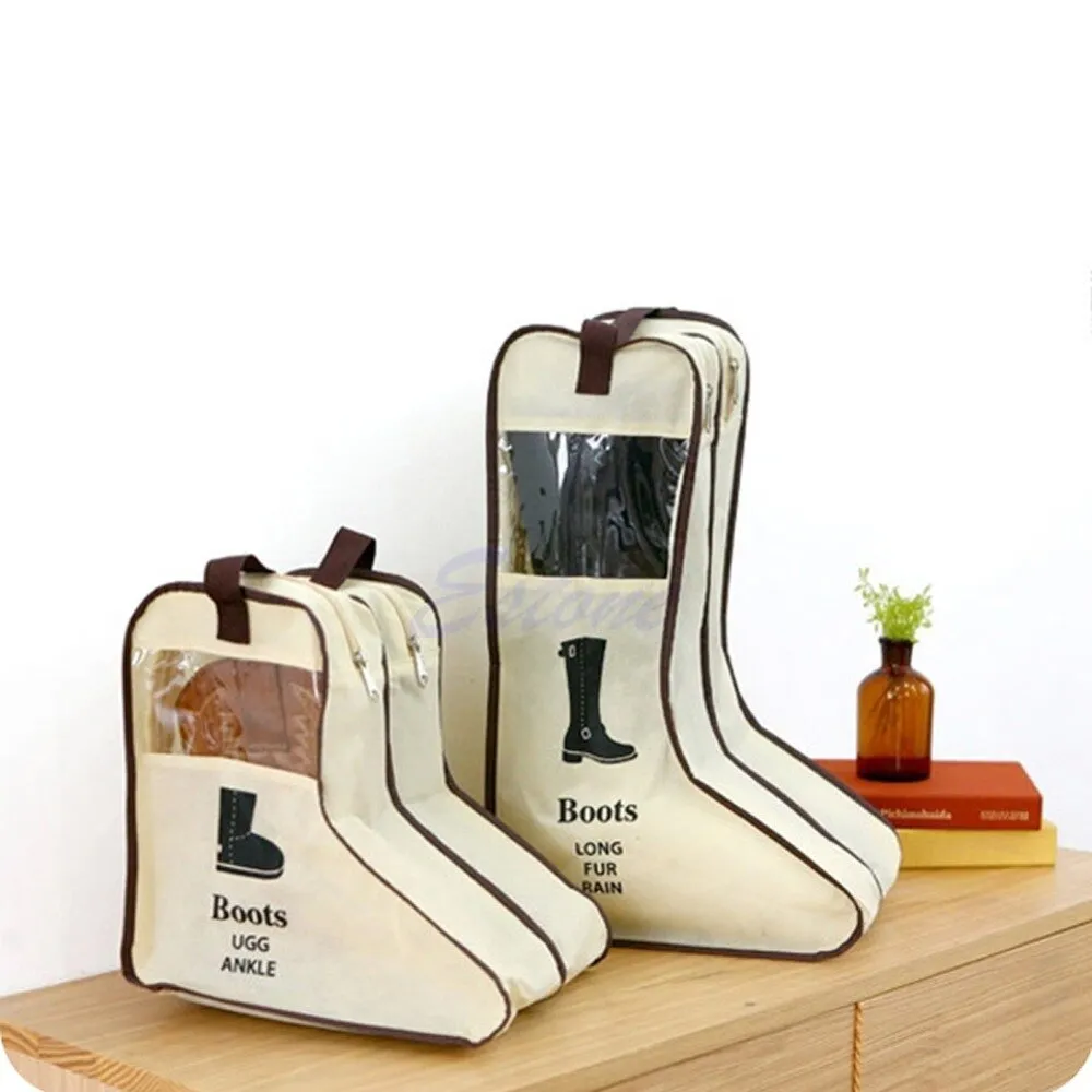 Long Ankle Boots Leather Shoes Storage Bag Organizer