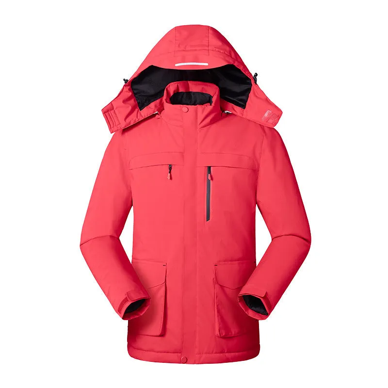 Long Waterproof Heated Trekking Jacket