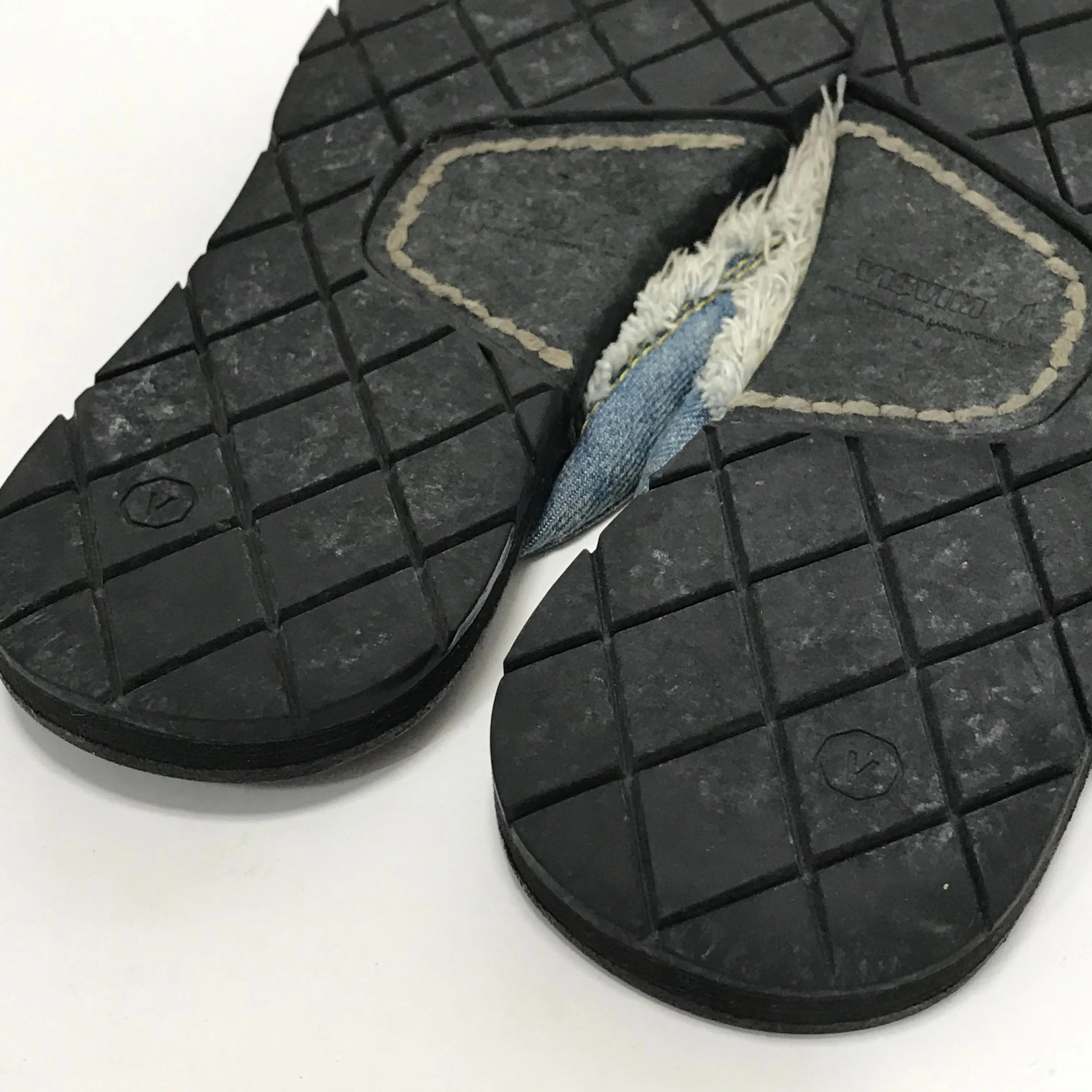 [M] Visvim Lama Sandals Denim Folk Sand