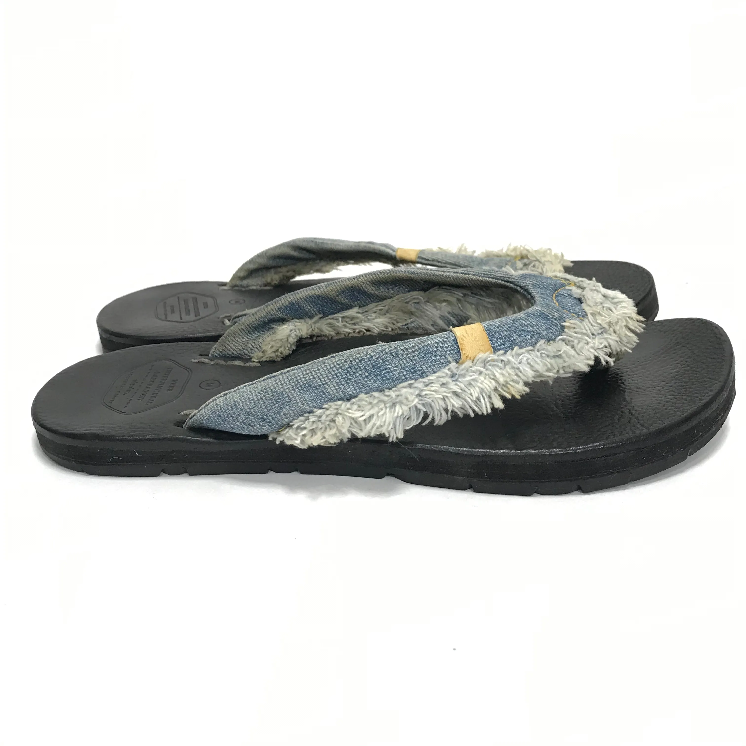 [M] Visvim Lama Sandals Denim Folk Sand