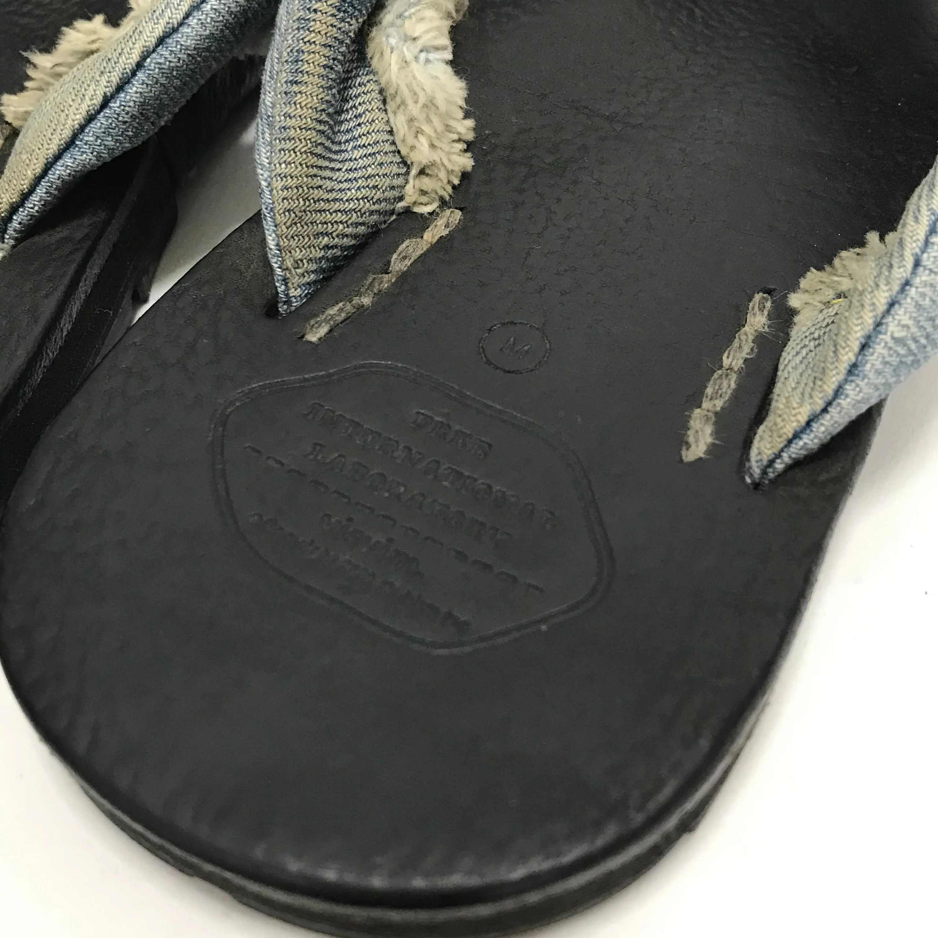 [M] Visvim Lama Sandals Denim Folk Sand