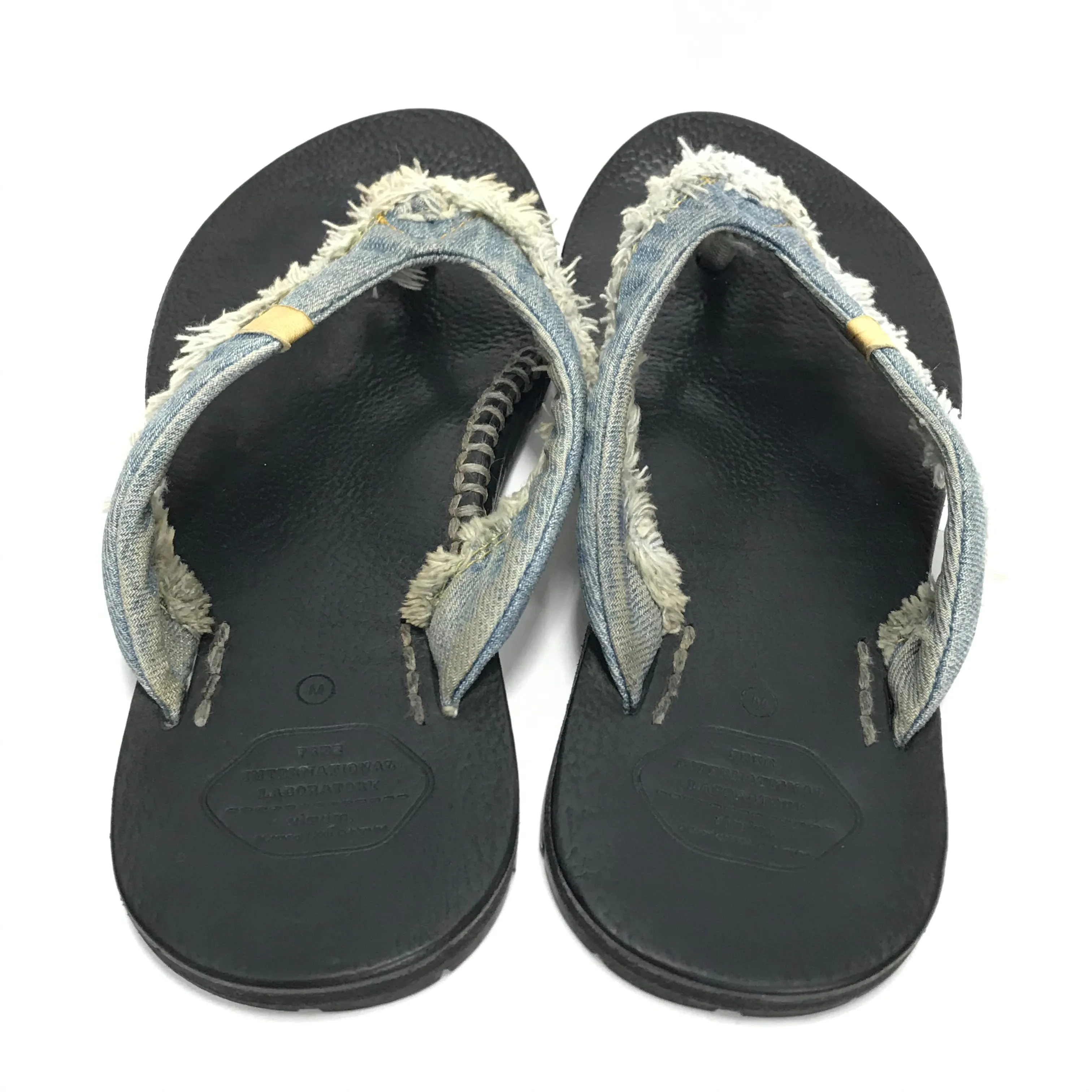 [M] Visvim Lama Sandals Denim Folk Sand
