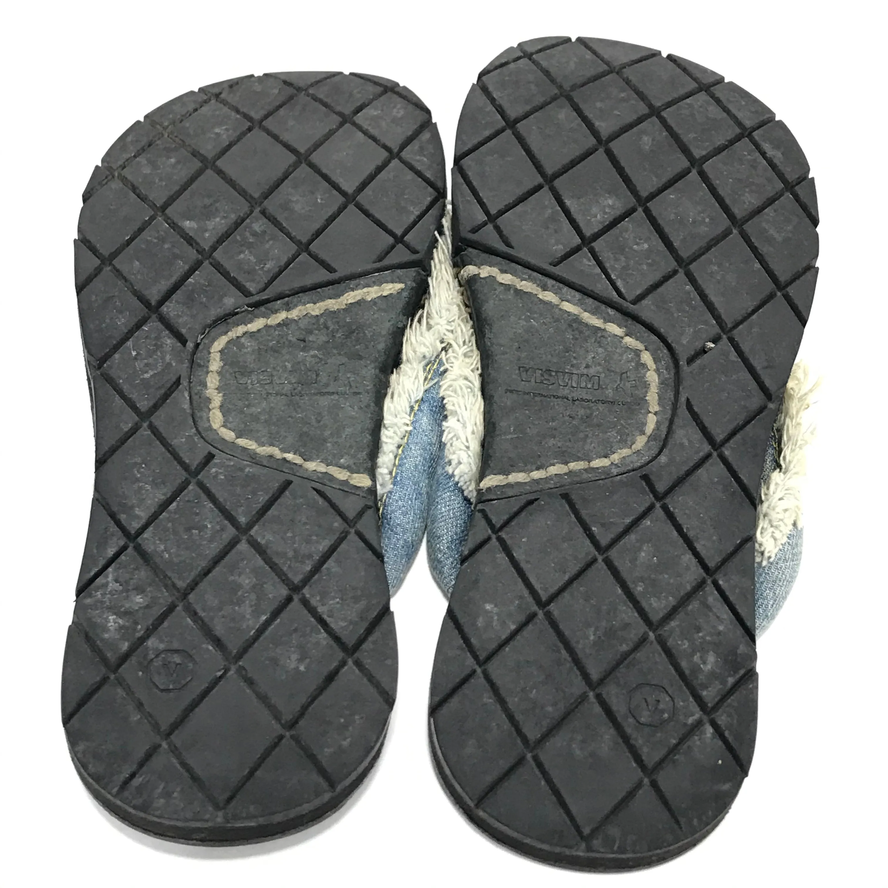 [M] Visvim Lama Sandals Denim Folk Sand